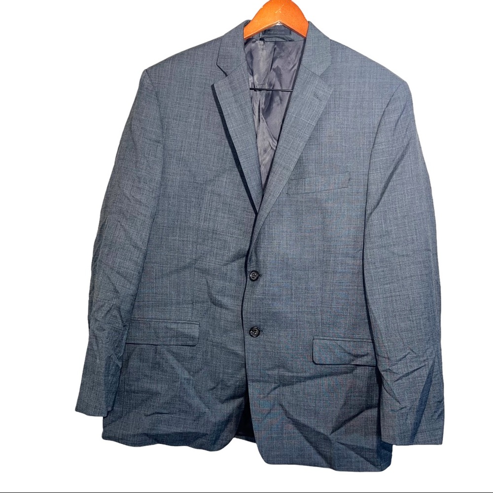 Lauren Ralph Lauren Men's Wool Blazer Sport coat Gray Size 44R Tiny Flaw